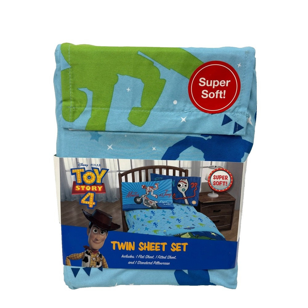 Disney Pixar Jay Franco Toy Story 4 | Twin Sheet Set Bedding 3 Piece NEW